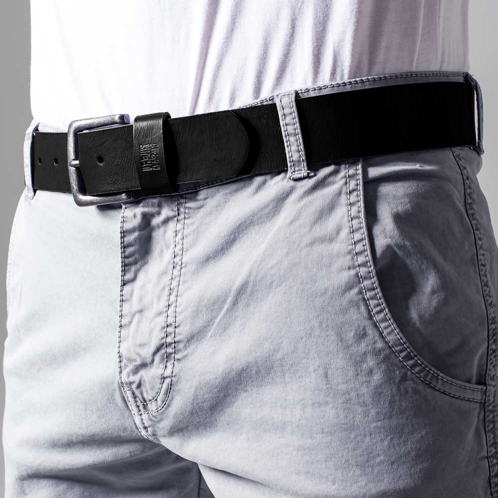 Urban Classics - Nep leren riem Ceinture - Noir